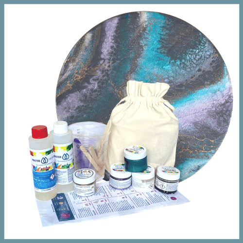 Resin Art Gift Pack - Teal Quartz Pearlescent